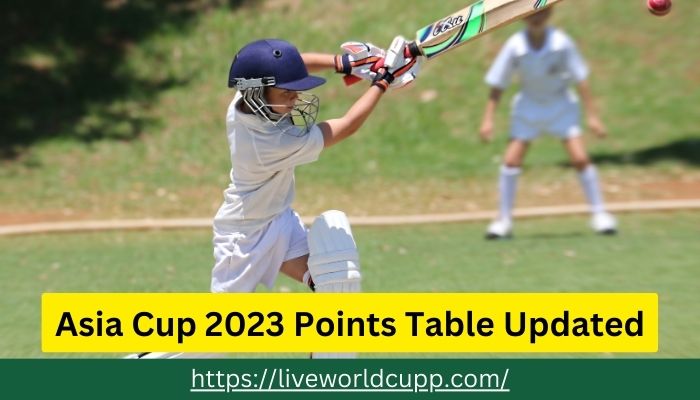 Asia Cup 2023 Points Table Updated