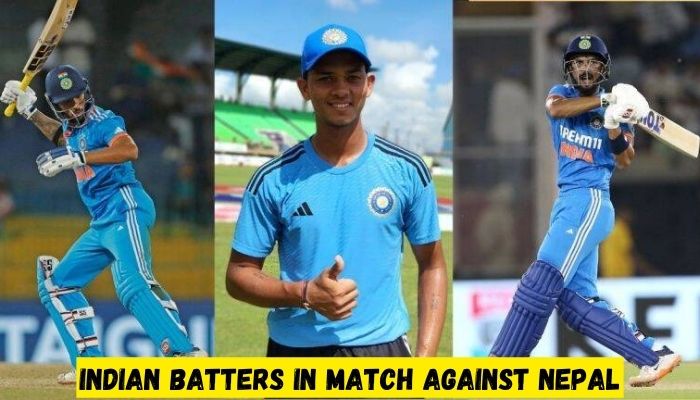 Indian Batters in Match against Nepal