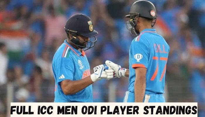 Full ICC Men ODI Player Standings