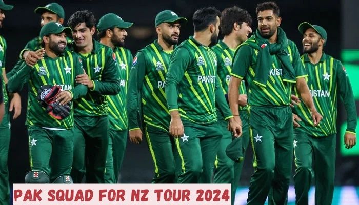 Pak Squad For NZ Tour 2024
